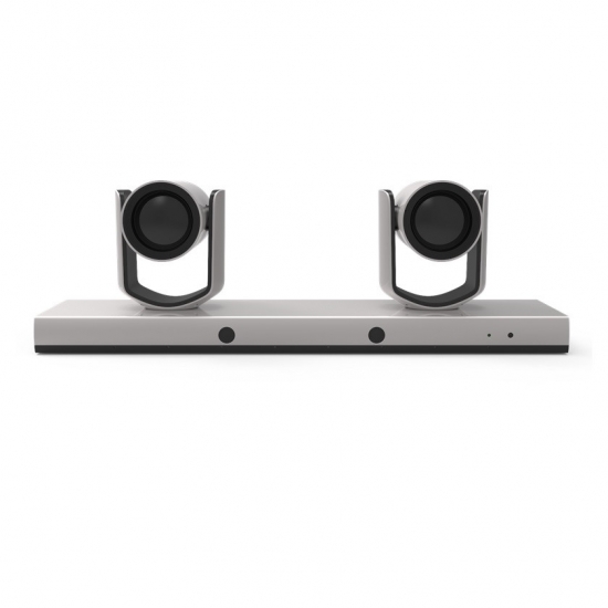 Cámara de videoconferencia PTZ de doble lente con seguimiento de voz 