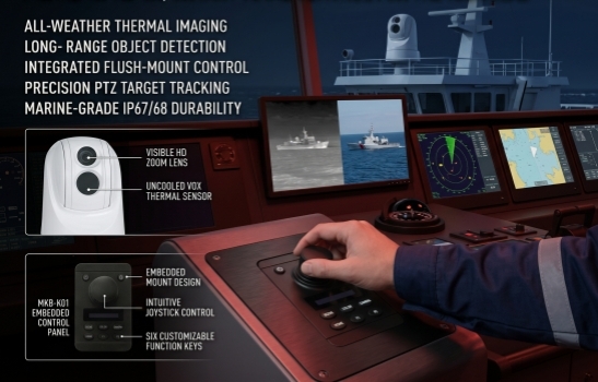 Cámaras marinas térmicas PTZ