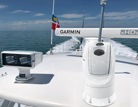  Parche-of Marítimo La cámara térmica es buena utilizada en el barco de la marina.